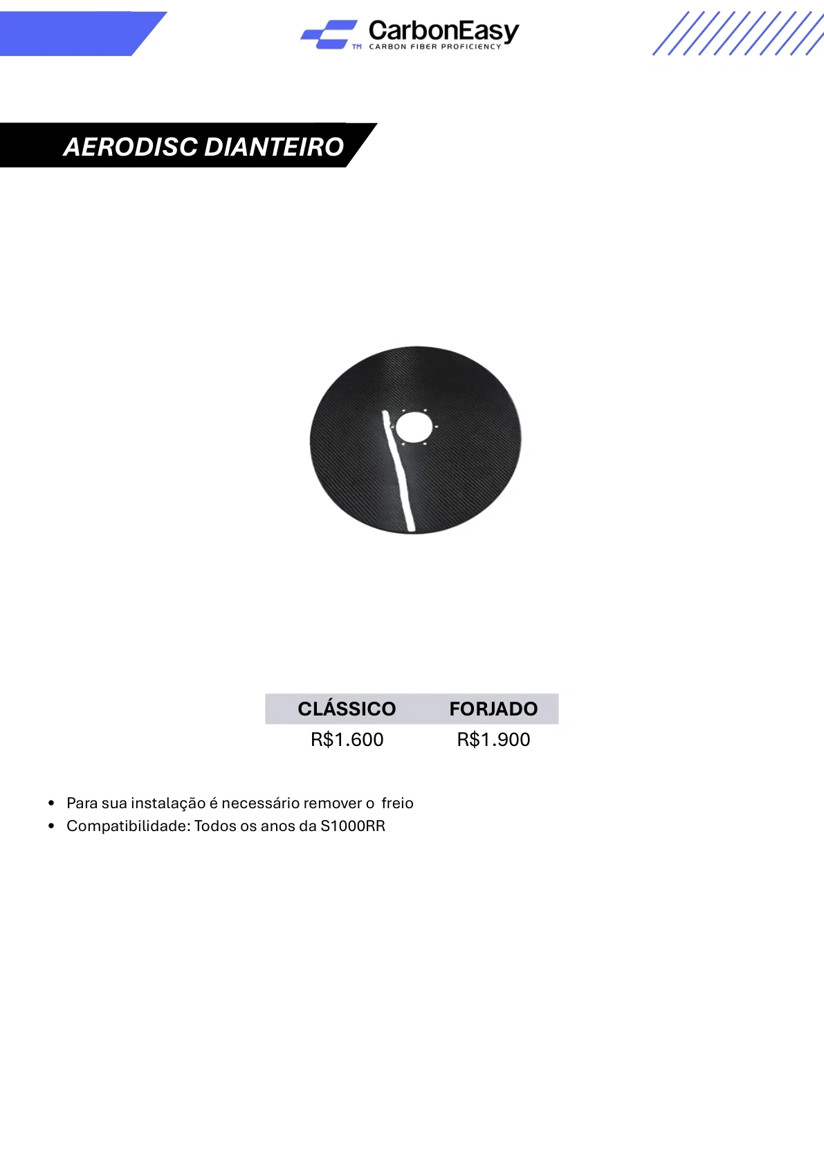 Aerodisc Dianteiro
