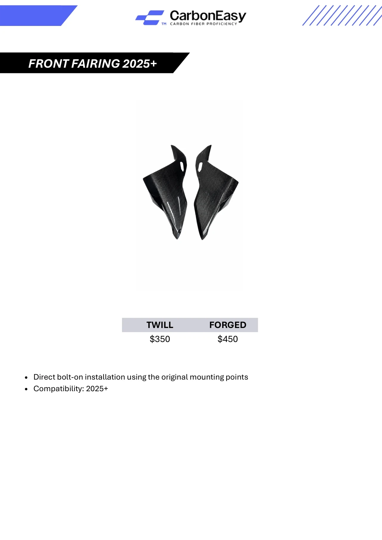 FRONT FAIRING 2025+